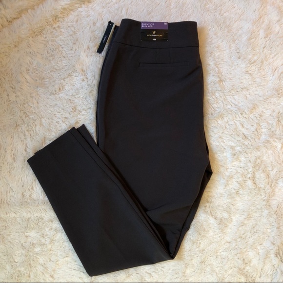 worthington curvy fit slim leg pants